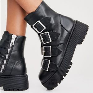 Current Mood Devil's Footsteps Buckle Boots